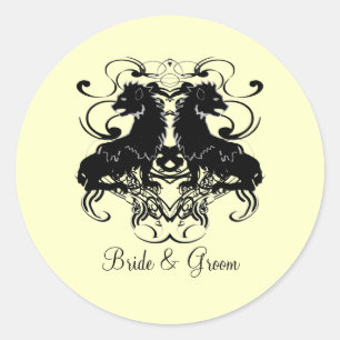 Adesivo Rielaboração de Leões Vintage com Sujeiras