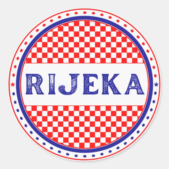Adesivo Rijeka City Pride Emblem – Croatian Identity (Frente)