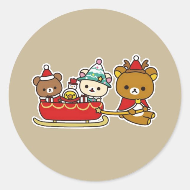 Adesivo Rilakkuma christmas (Frente)