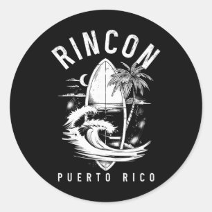 Adesivo Rincon Porto Rico Surf Vintage Surfista
