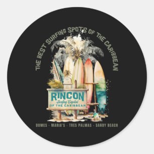Adesivo Rincon Pr Capital Do Surfing Do Caribe Surfistas