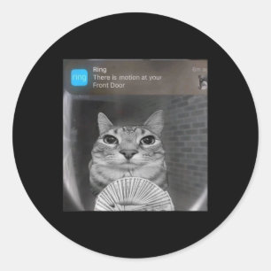 Adesivo Ring Cat Com Memória Animada Homens Engraçados