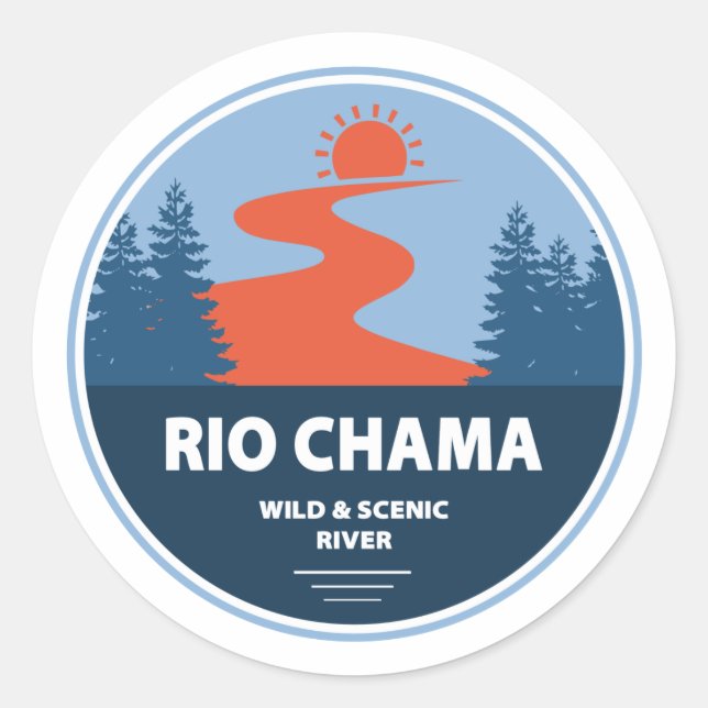 Adesivo Rio Chama Wild e Rio Cênico Novo México (Frente)