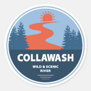 Adesivo Rio Collawash Cênico e Selvagem Oregon