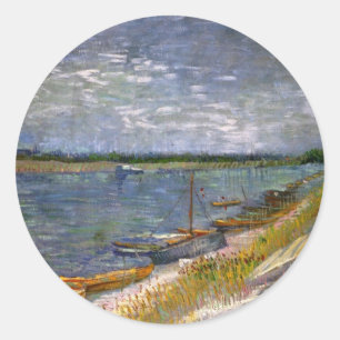 Adesivo Rio com Barcos a Remo por Vincent van Gogh