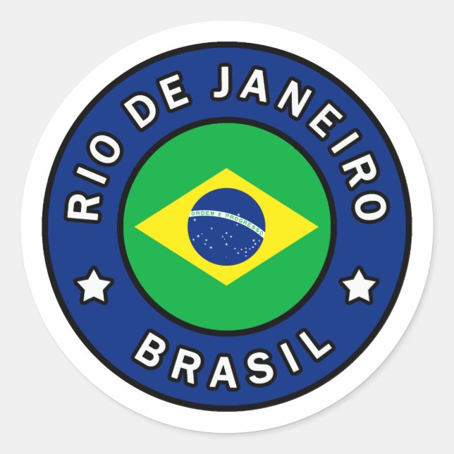 Adesivo Rio de Janeiro Brasil (Frente)