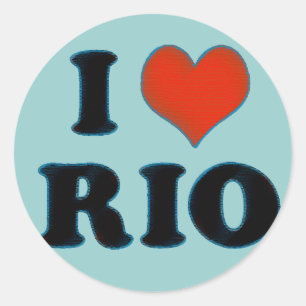 Adesivo Rio de Janeiro - Eu amo o Rio