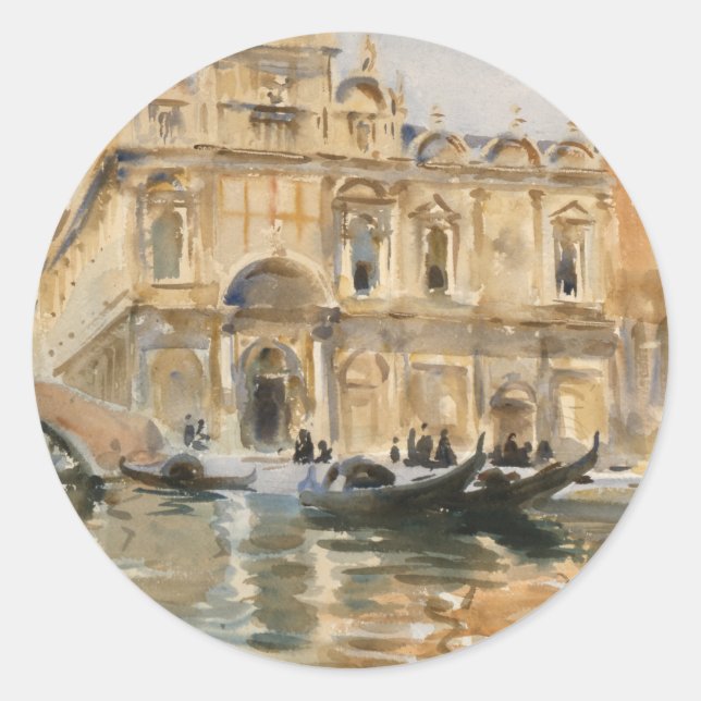 Adesivo Rio dei Mendicanti, Veneza de John Singer Sargent (Frente)