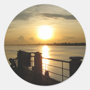 Adesivo Rio Mekong Sunset ... Nong Khai, Isaan, Tailândia