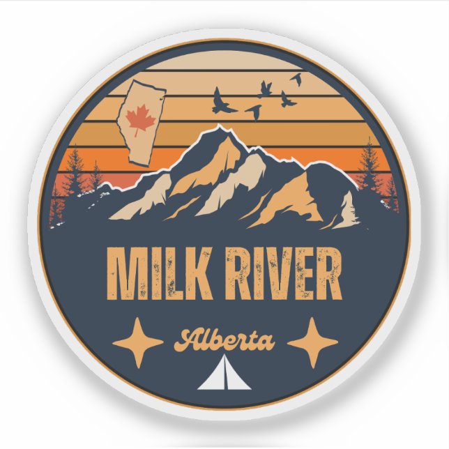 Adesivo Rio Milk, Alberta (Frente)