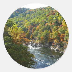 Adesivo Rio Ohiopyle no Outono II Pensilvânia Outono