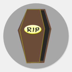 Adesivo RIP Halloween Coffin of Doom Stickers