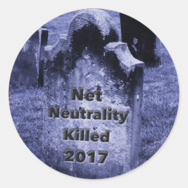 Adesivo RIP Neutralidade Net Gravestone