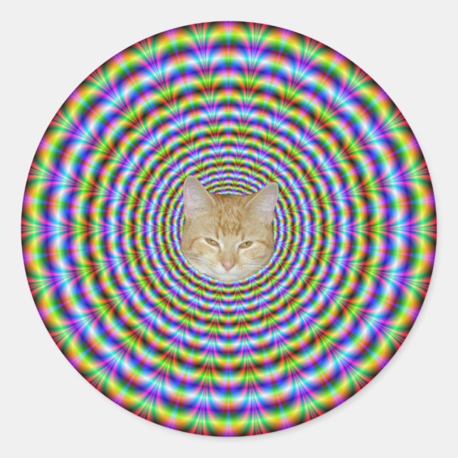 Adesivo Ripplas de Neon Psicodélicas Redondas (Frente)