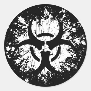 Adesivo Risco Biológico - Dividido