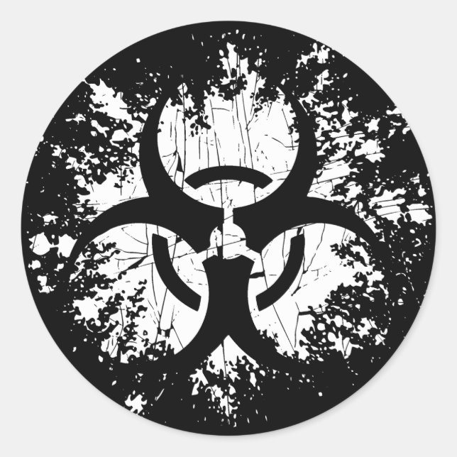 Adesivo Risco Biológico - Dividido (Frente)