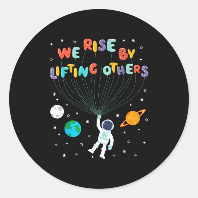 Adesivo Rise Children Apparel Uni-kids Black Small We Rise (Frente)