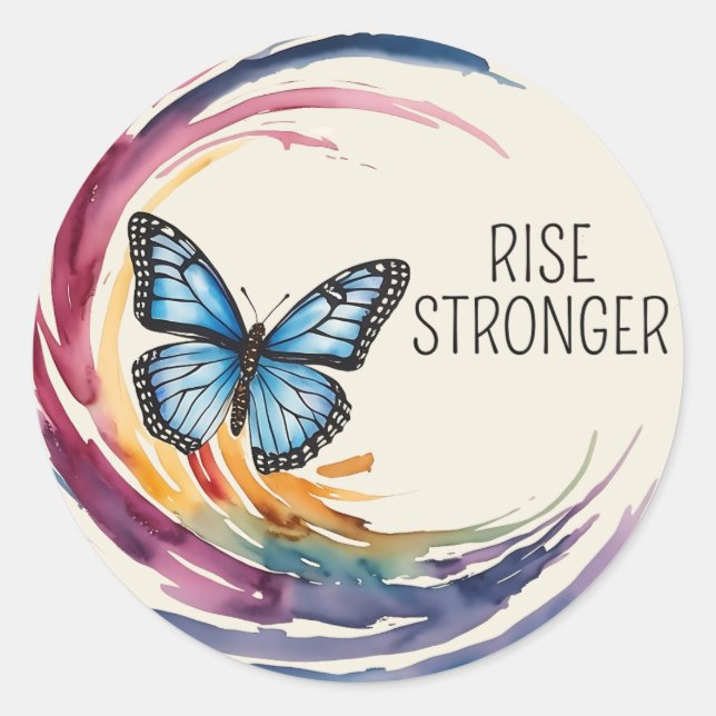 Adesivo Rise Stronger Themed (Frente)