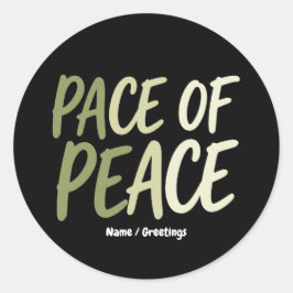 Adesivo Ritmo de Paz Verde Vida Lenta Mantra de Mindfulnes