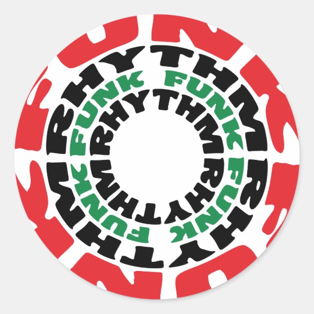 Adesivo Ritmo Funk Funk Rhythm (Frente)