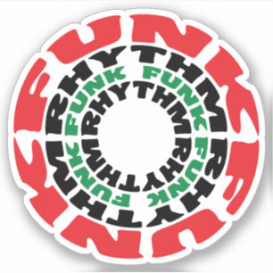 Adesivo Ritmo Funk Funk Rhythm