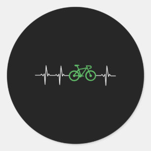 Adesivo Ritmo Sinusal da Bicicleta Batimento Cardíaco Amor