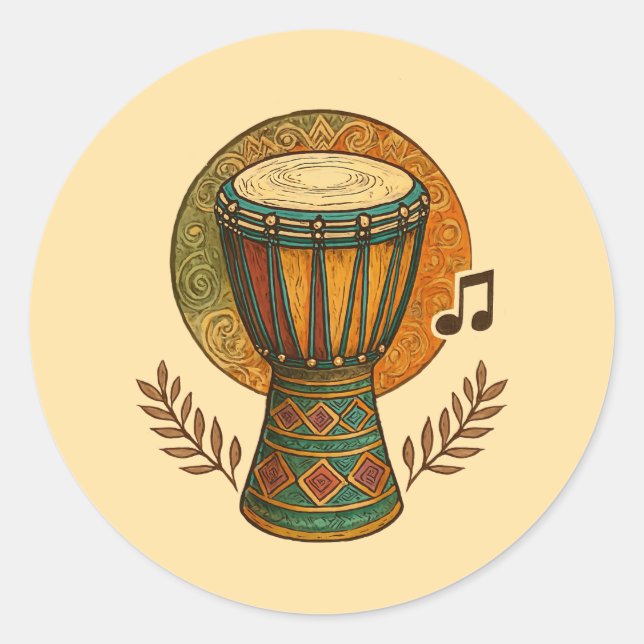 Adesivo Ritmo Tribal Vibrante (Frente)