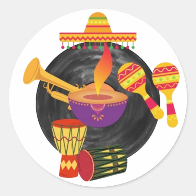 Adesivo Ritmos do Mundo (Frente)