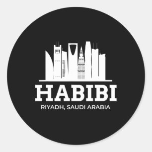 Adesivo Riyadh Habibi Amor Arábia Saudita Lembrança de Fér