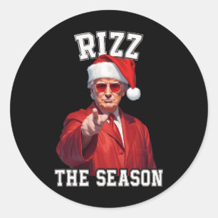 Adesivo Rizz A Época Engraçada Papais noeis De Natal De Tr