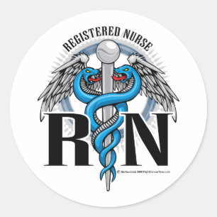 Adesivo RN Caduceus Azul