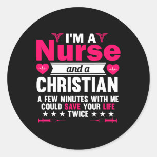 Adesivo Rn Lvn Cna Nurse Formando Enfermeiro Legal Cristão