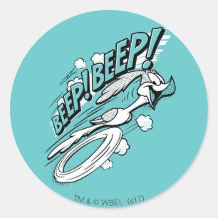 Adesivo ROAD RUNNER™ BEEP BEEP!™ Halftone