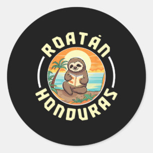 Adesivo Roatan Honduras Férias Preguiça Praia Verão Homens