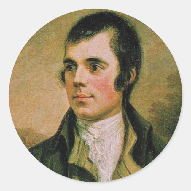 Adesivo Robert Burn, comemorando a noite do Burn (Frente)