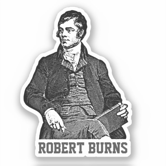 Adesivo Robert Burns (Frente)