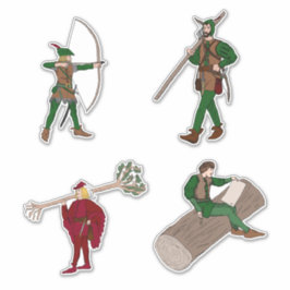 Adesivo Robin Hood Sticker 4 pacotes