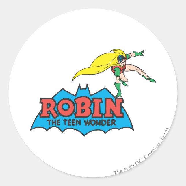 Adesivo Robin The Teen Wonder (Frente)