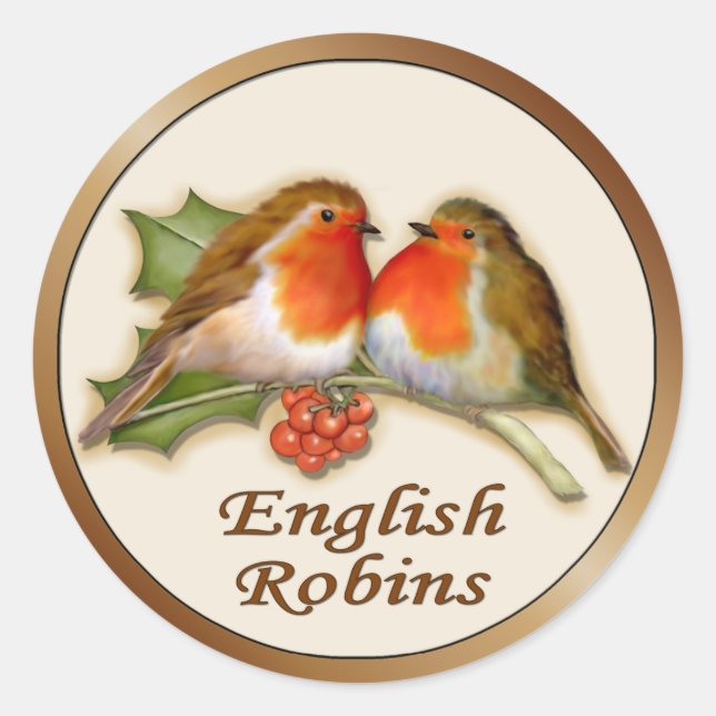 Adesivo Robins em inglês (Frente)