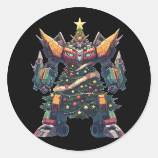 Adesivo Robô artificial de árvore de Natal