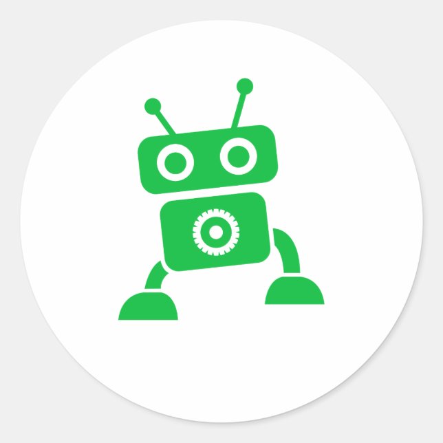 Adesivo Robô Bebê Verde (Frente)
