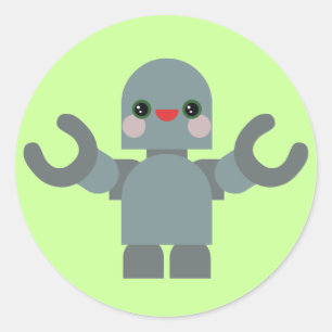 Adesivo Robô Kawaii