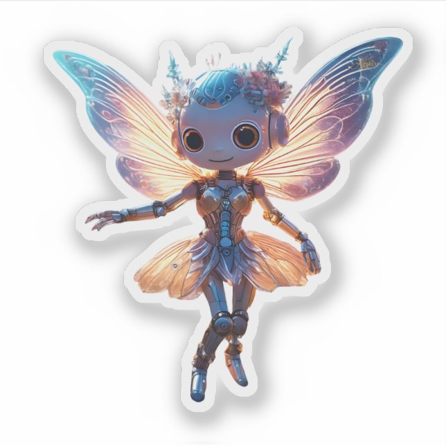 Adesivo Robô Pixie Bailarina Dançante Fofa (Frente)