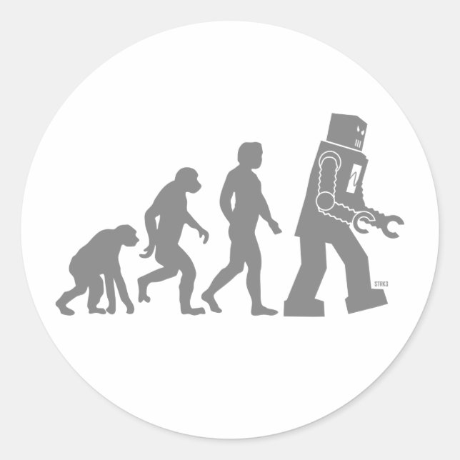 Adesivo Robot Evolution Sticker (Frente)