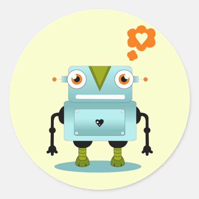 Adesivo Robot Love (Frente)