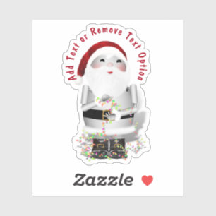 Adesivo Robot Papai Noel Natal