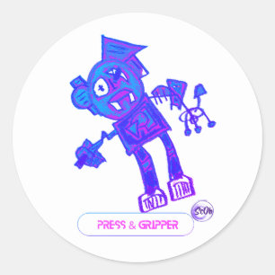 Adesivo Robot Press & Gripper Sticker