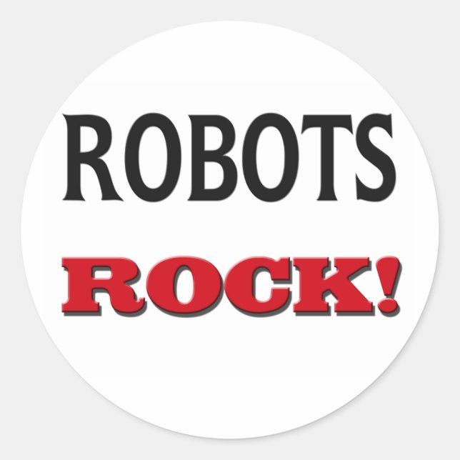 Adesivo Robots Rock (Frente)