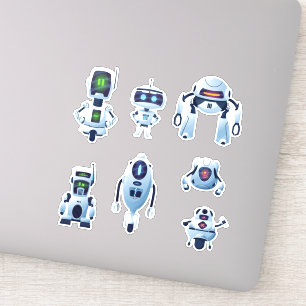 Adesivo Robots vinil Stickers