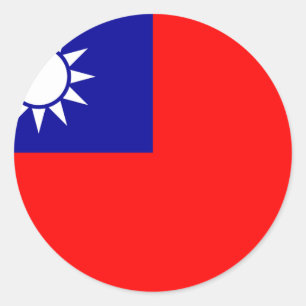 Adesivo ROC Formosa - bandeira taiwanesa - 中華民國國